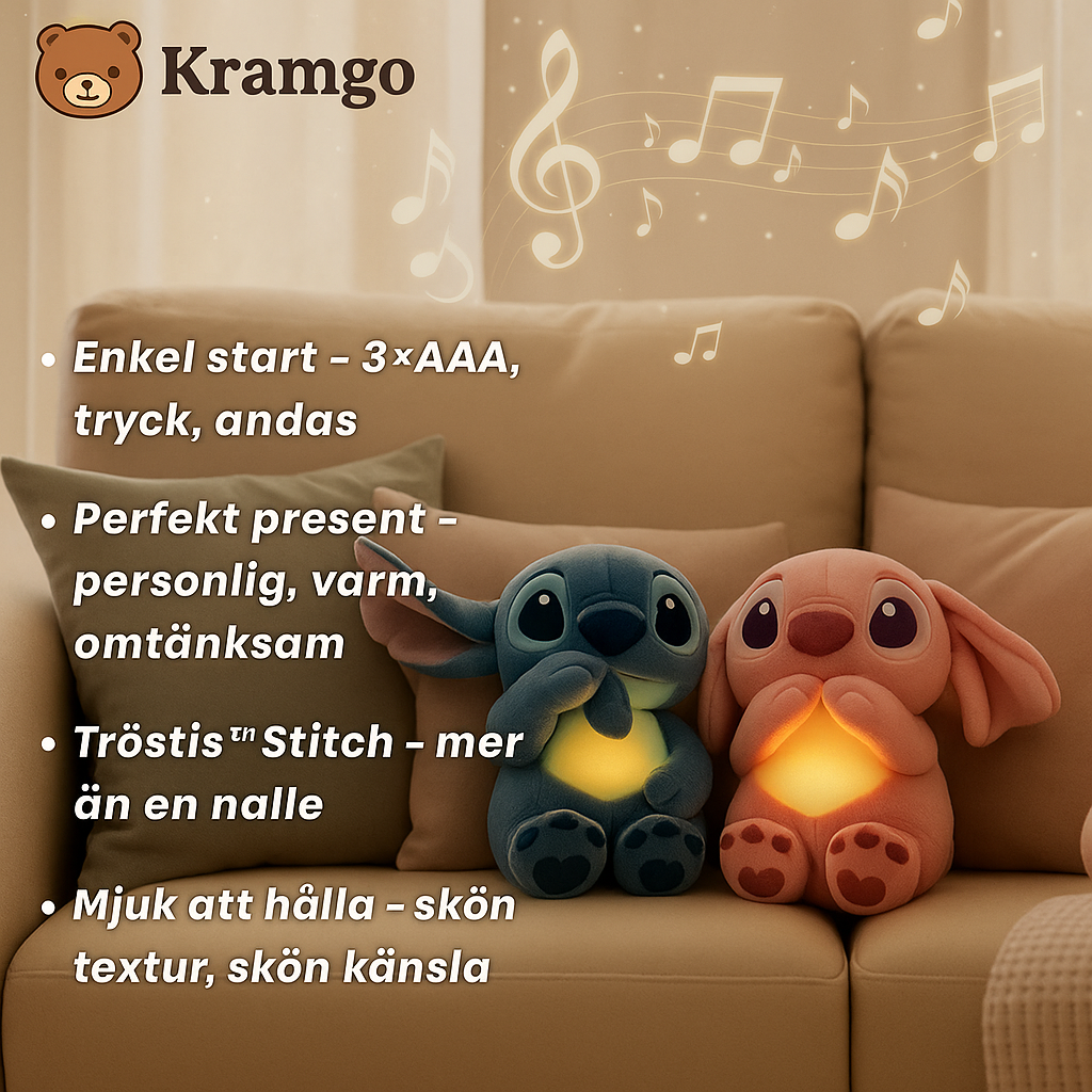 Stitch - den lugnande nallen som vaggar ditt barn till ro